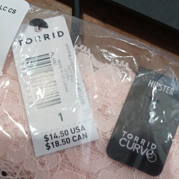 TORRID WIDE LACE TRIM HIPSTER PANTY - COTTON FLORAL SIZE 1X - Picture 4 of 4